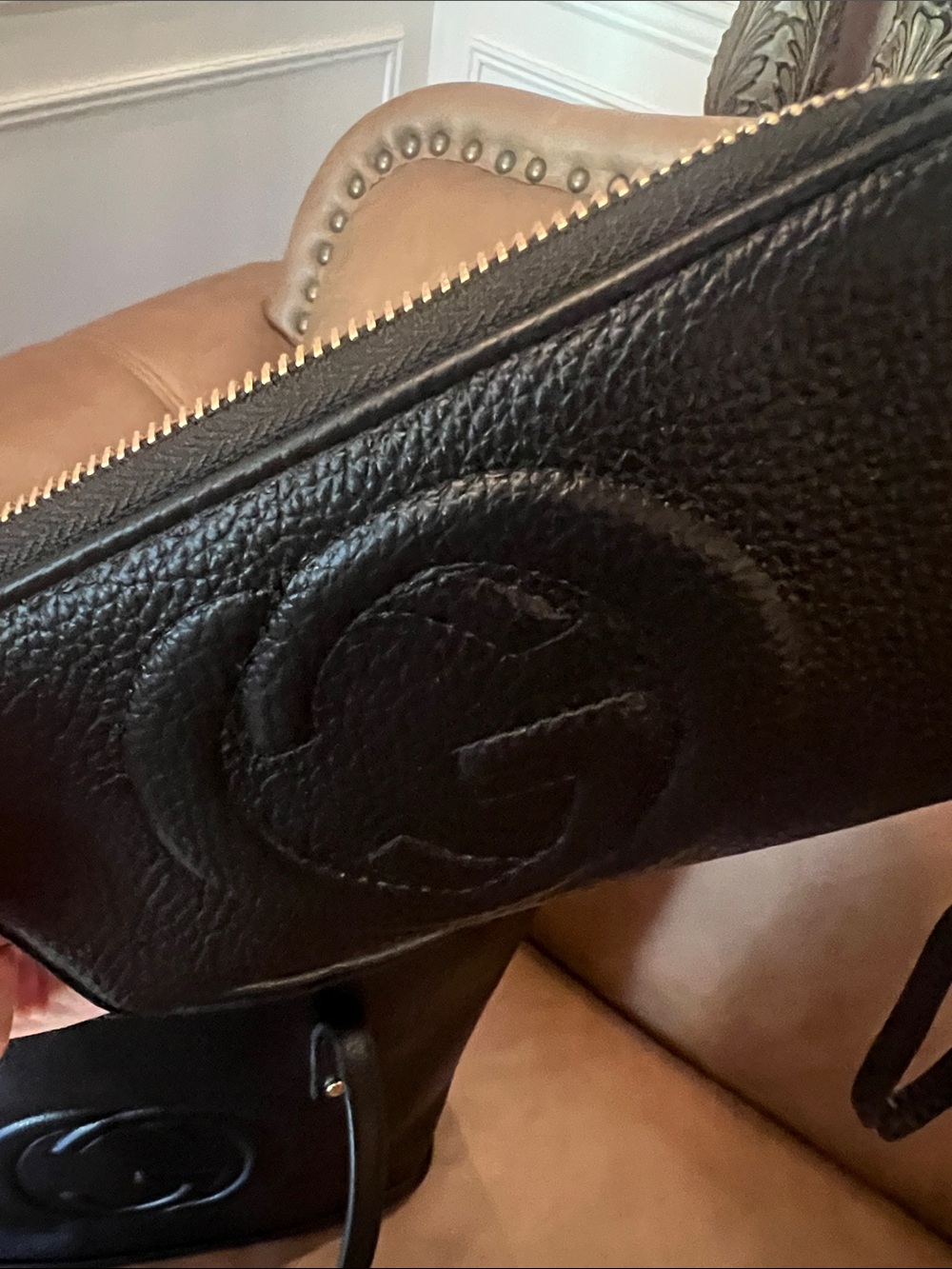 Gucci Black Leather Tote with Matching Wristlet - Picture 12 of 12